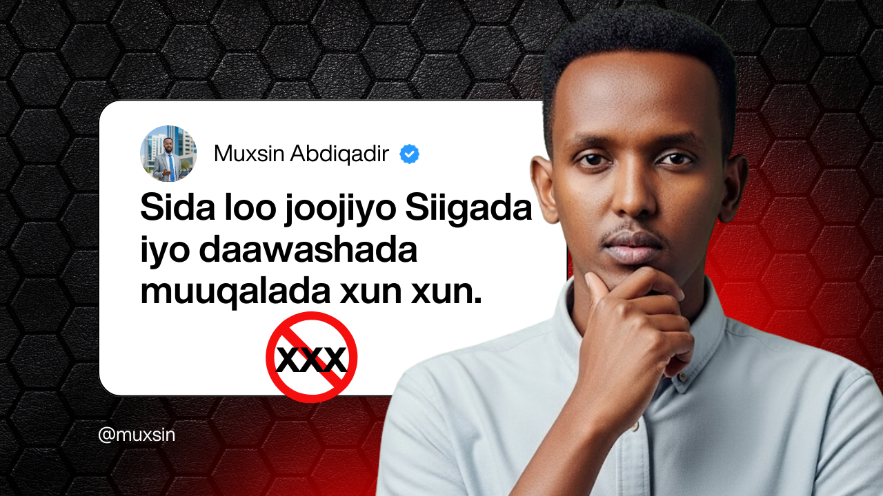 Tababar dhamaystiran – Sida loo joojiyo Siigada iyo daawashada muuqalada xun xun